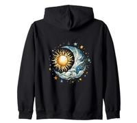 Soleil magique, lune et étoiles Sweat à Capuche