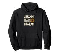 Soleil mélangé avec Un Peu d'ouragan Sweat à Capuche