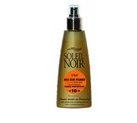 Soleil Noir - Huile Sèche Vitaminée SPF10 Faible Protection - Peaux Mates et Bronzées - Vitamines et Huiles Nobles - Fabrication Française - Flacon Pompe, 150 ml