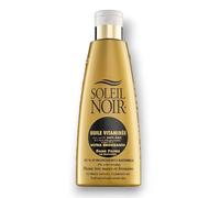 Soleil Noir - Huile Ultra-Bronzante Vitaminée sans Filtre - Peaux Très Mates et Bronzées - 97% d’Ingrédients Naturels - Fabrication Française - Flacon avec Capsule Service, 150 ml