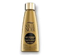 Soleil Noir - Lait Corps Vitaminé Sans Filtre Ultra Bronzant - Peaux Très Mates et Bronzées - Actifs Anti-Âge et Vitamines - Fabrication Française - Flacon avec Capsule Service, 150 ml