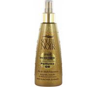 Soleil Noir - Huile Sèche Vitaminée Pailletée Or - Maquille et Embellit la Peau - Actifs Anti-Âge et Vitamines - Fabrication Française - Flacon Pompe, 150 ml