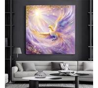 Soleil Phénix Violet Puzzle 35 Pièces pour Adultes, 30x30cm Puzzles Classiques 35 pièces, DIY Activité Familiale Jigsaw Puzzle Jeux, Unique Décoration Murale de la Maison Cadeau