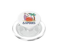 Soleil Sable et Spooks Tropical Halloween Plage Citrouille Fun PopSockets PopGrip pour MagSafe