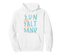 Soleil Sel et Sable Vacances Plage Palmier Océan Vagues Sweat à Capuche