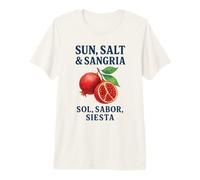 Soleil, sel et Sangria - Sol, Sabor, Siesta T-Shirt Haut de Gamme