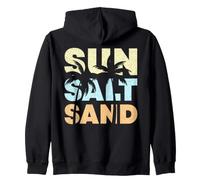 Soleil Sel Sable Vintage Plage Vacances d'été Assorti Famille Sweat à Capuche