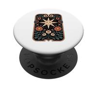 Soleil Souriant Art Céleste Vintage Fleur Symbolique PopSockets PopGrip Adhésif