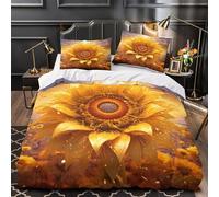 SoleilLuneÉtoiles Housse de Couette 3D Effet Microfibre résistante Super Douce Design d'astrologie vintage Parure de Lit Fermeture Éclair Hypoallergique Respirante for Couple Double（200x200cm）