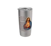 Solennité du Sacré-Cœur de Jésus Prière Gobelet isotherme en acier inoxydable double paroi