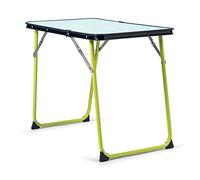 Solenny Table Pliante Multifonction pour Jardin ou Plage en Durolac Bois de Haute densité 60 x 40 cm Couleur Bois et Vert