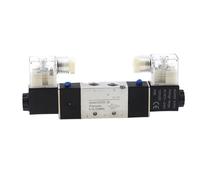 Solenoid Valve 4v220-08 Double Headed Double Control 5 Way 2 Position Power Down Hold Pneumatic Directional Valve(With 8mm fittings,DC24V)