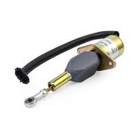 Solénoïde d'arrêt Électrovanne d'arrêt de carburant moteur 12 V 24 V 3930233 SA-4335-24 SOL22024 compatible avec Cummins et Komatsu Solénoïde(24V)