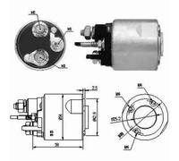 Solénoïde de démarreur 46159 MEAT & DORIA pour RENAULT DACIA