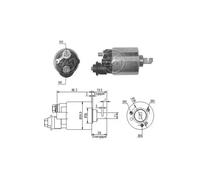 Solénoïde de démarreur ZM609 ERA pour HONDA ROVER