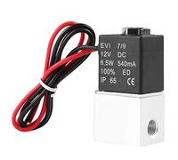 Solénoïde électrique électrique à 2 voies 12 V DC 1/8" normalement fermée en aluminium