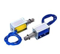 Solénoïde magnétique DC 6 V 12 V 24 V TAU-0530, électroaimant à cadre ouvert TAU-0530T TAU-0530B, course 10 mm, 1 pièce(Push-pull,12V)