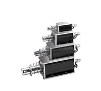 Solénoïde Push Pull EML-0520B DC12V/24V, 1 pièce, électro-aimant à cadre ouvert, actionneur de mouvement linéaire for le contrôle de l'automatisation industrielle(EML-0520B 24V)
