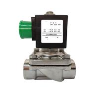 solénoïdes Électrovanne 21x4kv250 Dn25, Électrovanne Pilotée En Acier Inoxydable 316, Bidirectionnelle(AC24V)