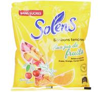 SOLENS Bonbons Tendres Aux Jus de Fruits Sans Sucres Bonbon(S) 100 g