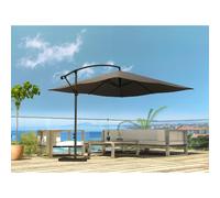 Parasol déporté 3x3m Solenzara - Gris