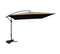 SOLENZARA - Parasol déporté carré 3x3m chocolat