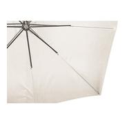 Parasol LED déporté carré 3x3m écru SOLENZARA NEON