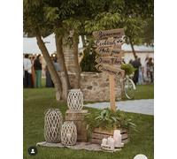 SOLENZO - Lot de 5 stickers de flèche de décoration pour mariage champêtre - rustique chic - nature (Noir)