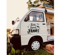 SOLENZO - Sticker autocollant van life - van amménagé - fourgon - live love travel