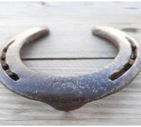 Solenzo - Véritable fer à cheval pour décoration intérieur extérieur - porte bonheur