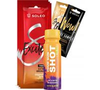 Soleo Excited 3x15ml poudre bronzante chaude avec effet de picotement + cadeaux
