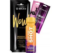 Soleo Wow 3x15ml Ultra Bronzer pour le bronzage + poudre libre
