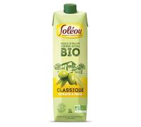 SOLEOU - Huile d'Olive Vierge Extra Bio Pressée à Froid, 1L - Lot de 3