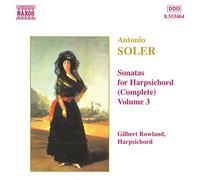 Soler, A. - Sonatas For Harpsichord /vol.3