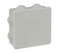 Solera 100 × 100 × 45 mm IP55 Boîte de dérivation extérieure étanche IK07 avec cônes • 615 • Gris • 1 unité