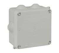 Solera 100×100×55 mm IP55 Boîte de dérivation extérieure étanche IK08 avec cônes • 715 • Gris • 1 unité