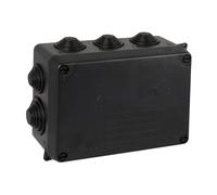 Solera 153×110×65 mm IP55 Boîte de dérivation extérieure étanche IK08 avec cônes • 716N • Noir • 1 unité