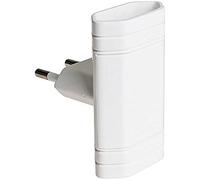 Solera 6010 - Adaptateur de 2 prises bipolaires avec T/T latéral 10 A (250 V) couleur blanche