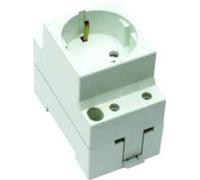 Solera 99IL-Prise modulaire. Bipolaire conT latéral 16a250 V ~profil symétrique obtu 35 mm Blanc