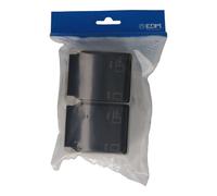 Solera Base double T/TL étanche IP44 16A 250V Gris Noir - Prise de surface 2P+T