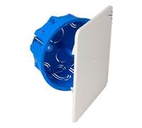 SOLERA - Box de Raccordement de encastré dans une cloison Cavité de diamètre 100mm Couverture carrée nivelable 5514GW