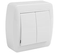 Solera MUR12U Double Commutateur, 250 V, Bouton-Poussoir, ON-OFF, Cranberry