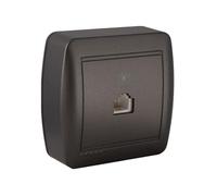 solera Prise RJ11 en saillie - Noir Graphite