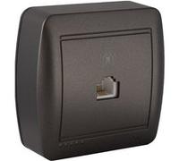 - Prise RJ11 en saillie noir graphite