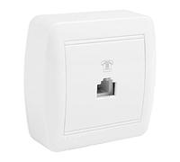 Solera Prise téléphonique RJ11 Blanc - Filaire - Numérique - Monoligne