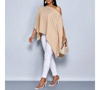 SOLERSUN Chemise en lin asymétrique à manches ouvertes pour femmes grandes tailles, style mode automne/hiver 2-en-1 à double couche anti-fuite de lumière 0XL,1XL,2XL,3XL,4XLUnicoloreTissu tissé