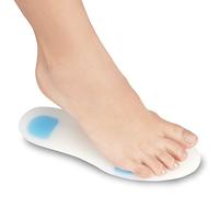 Soles Paire de Semelles Orthopédiques en Silicone pour Chaussures de Soutien pour Marche/Course/Ftness Douces, Confortables, Hypoallergéniques Transparent, L/40-41-42, 2 Unités