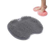 Solespa Hands-Free Silicone Foot Scrubber Mat, Foot Scrubber for Shower with Non-Slip Suction Cups, Non Slip, Easy to Clean (Gray)