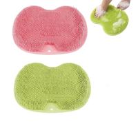 Solespa Hands-Free Silicone Foot Scrubber Mat, Shopellox Foot Scrubber, Foots Washer for Shower with Suction Cup Mount, for Cleaning Exfoliation Foot-Spa Without Bending (G)
