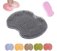 Solespa Hands Free Silicone Foot Scrubber Mat, Solespa Foot Scrubber, For Clean Men And Women With Suction Cup(Black)